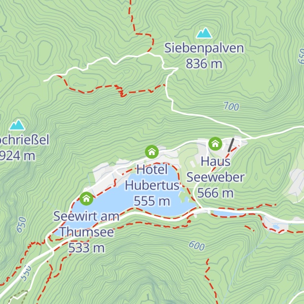 Map of Hotel Hubertus