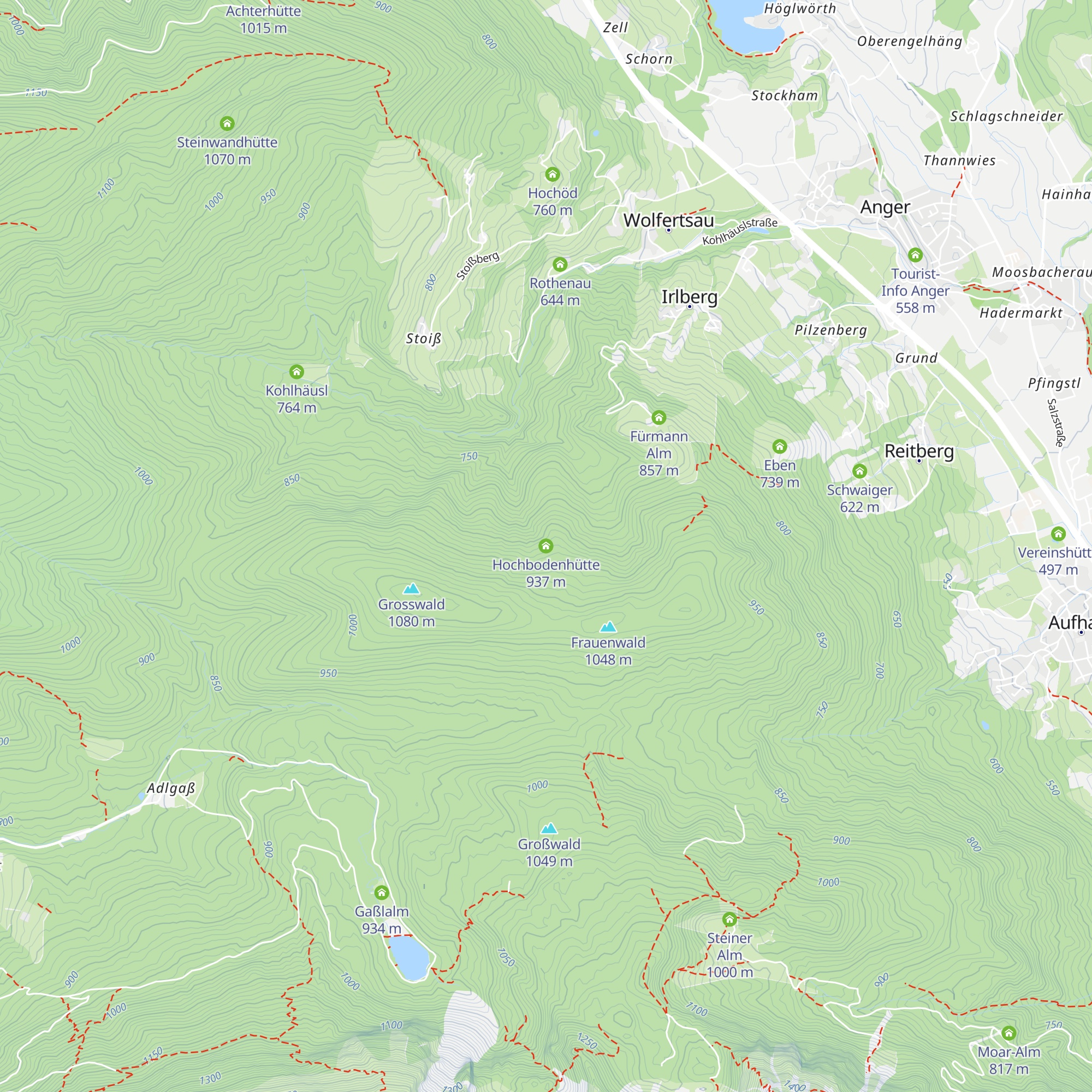 Hochbodenhütte map