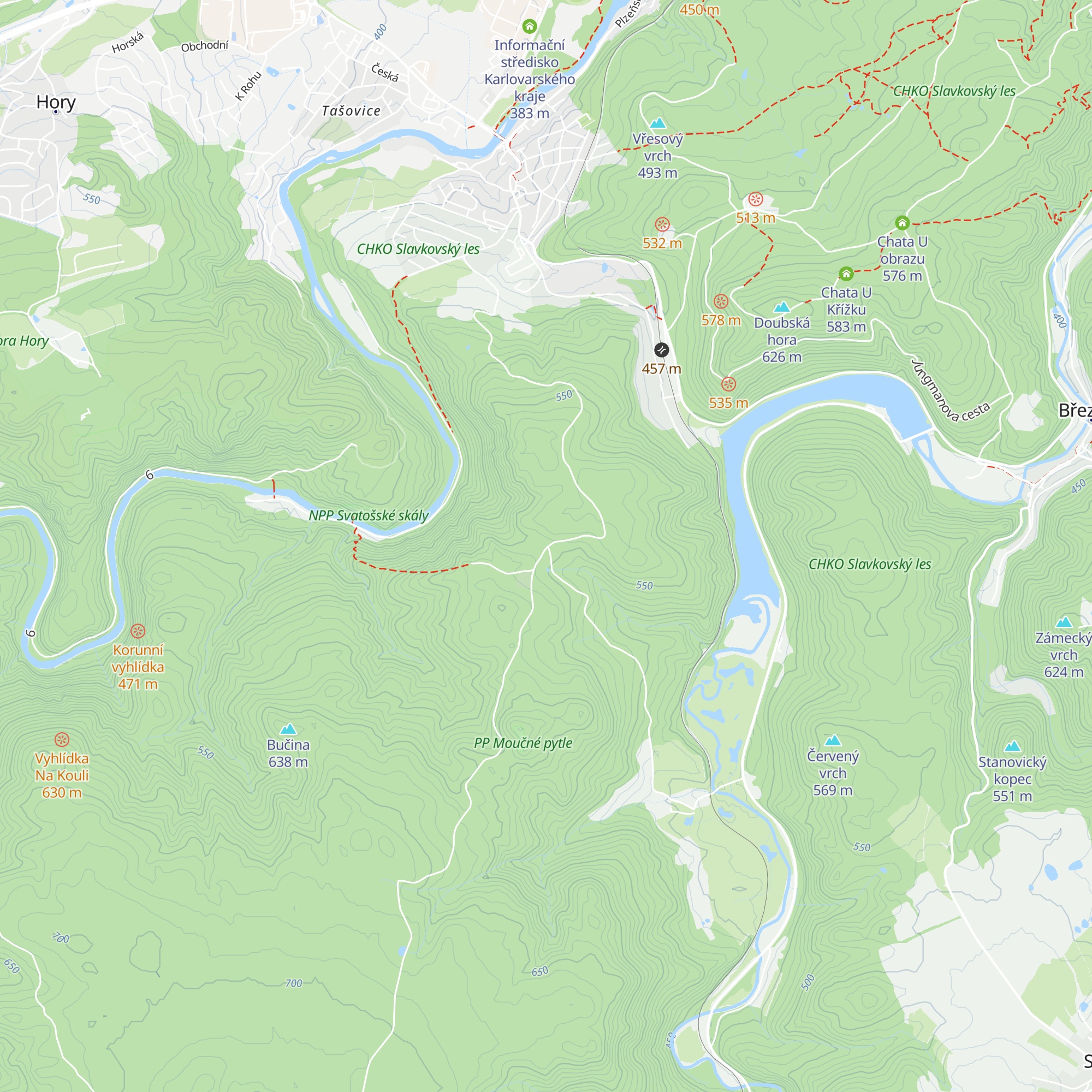 Chata přátelství map