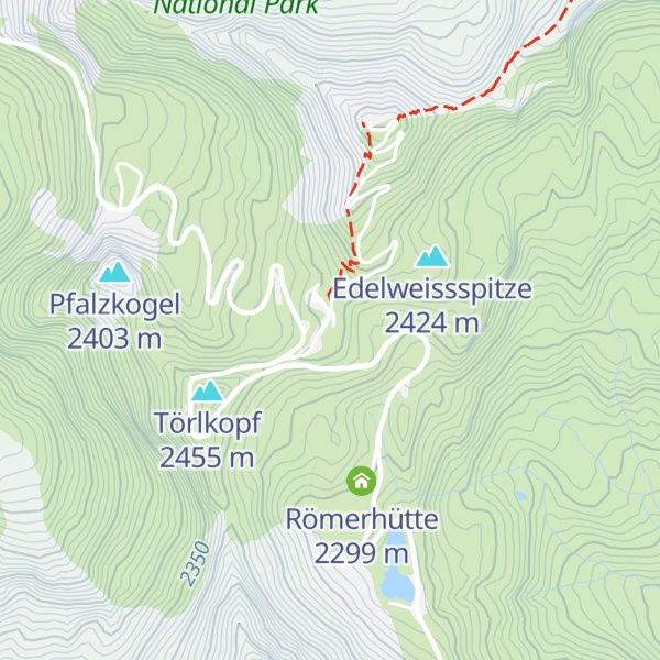 Map of Restaurant Fuschertörl