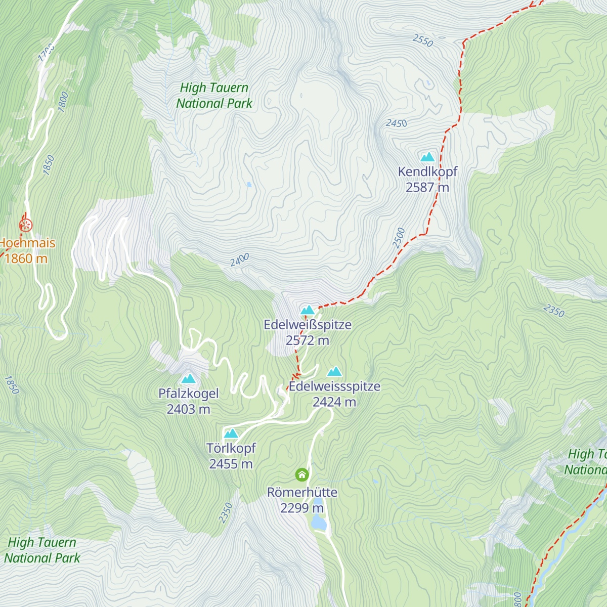 Edelweißhütte map