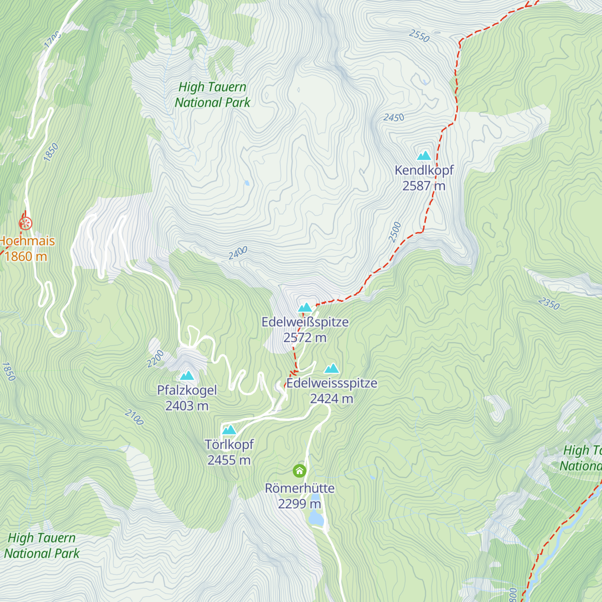 Edelweißhütte map