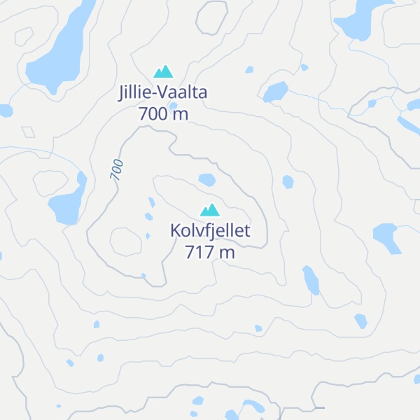 Map of Kolvfjellet