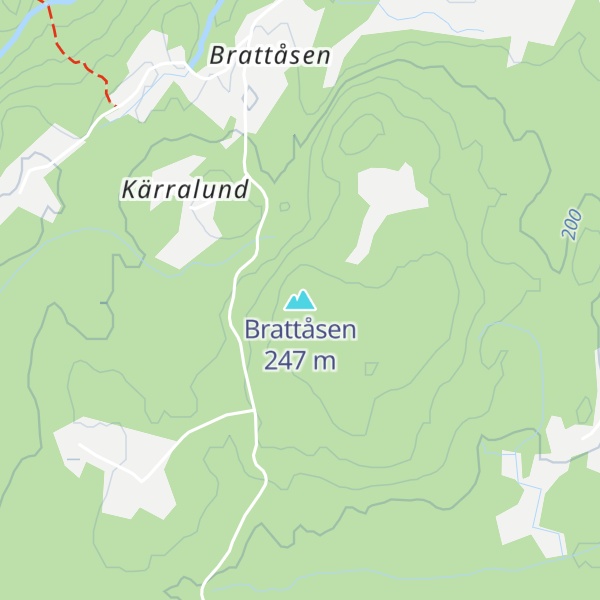 Map of Brattåsen