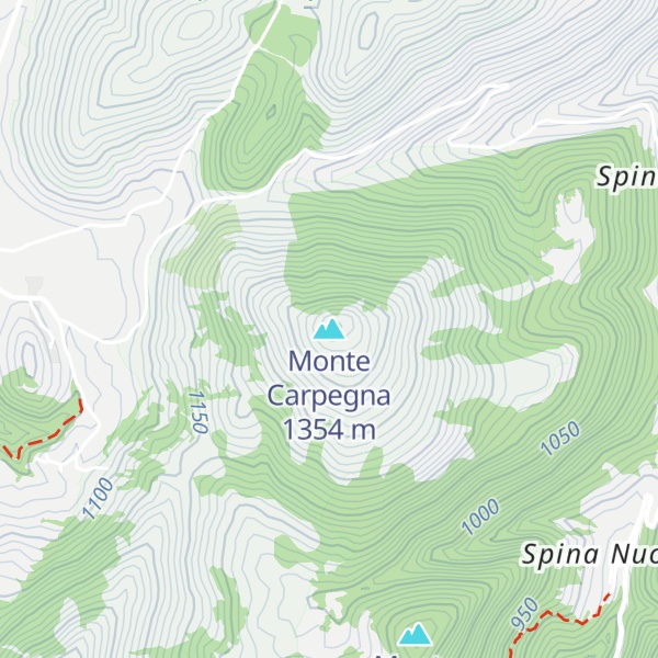 Map of Monte Carpegna