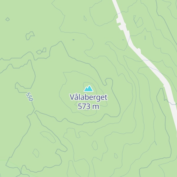 Map of Vålaberget