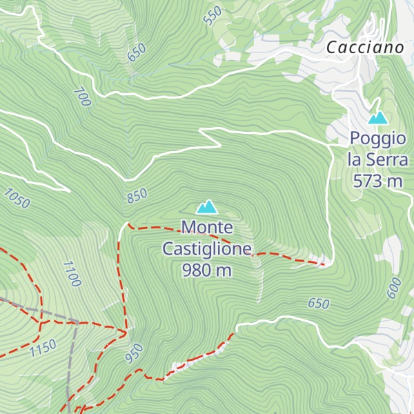 Map of Monte Castiglione
