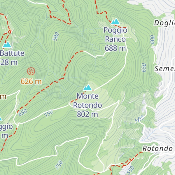 Map of Monte Rotondo