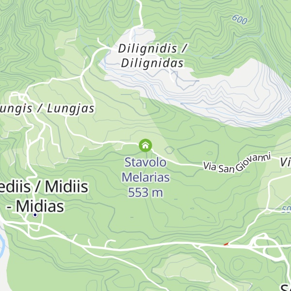 Map of Stavolo Melarias
