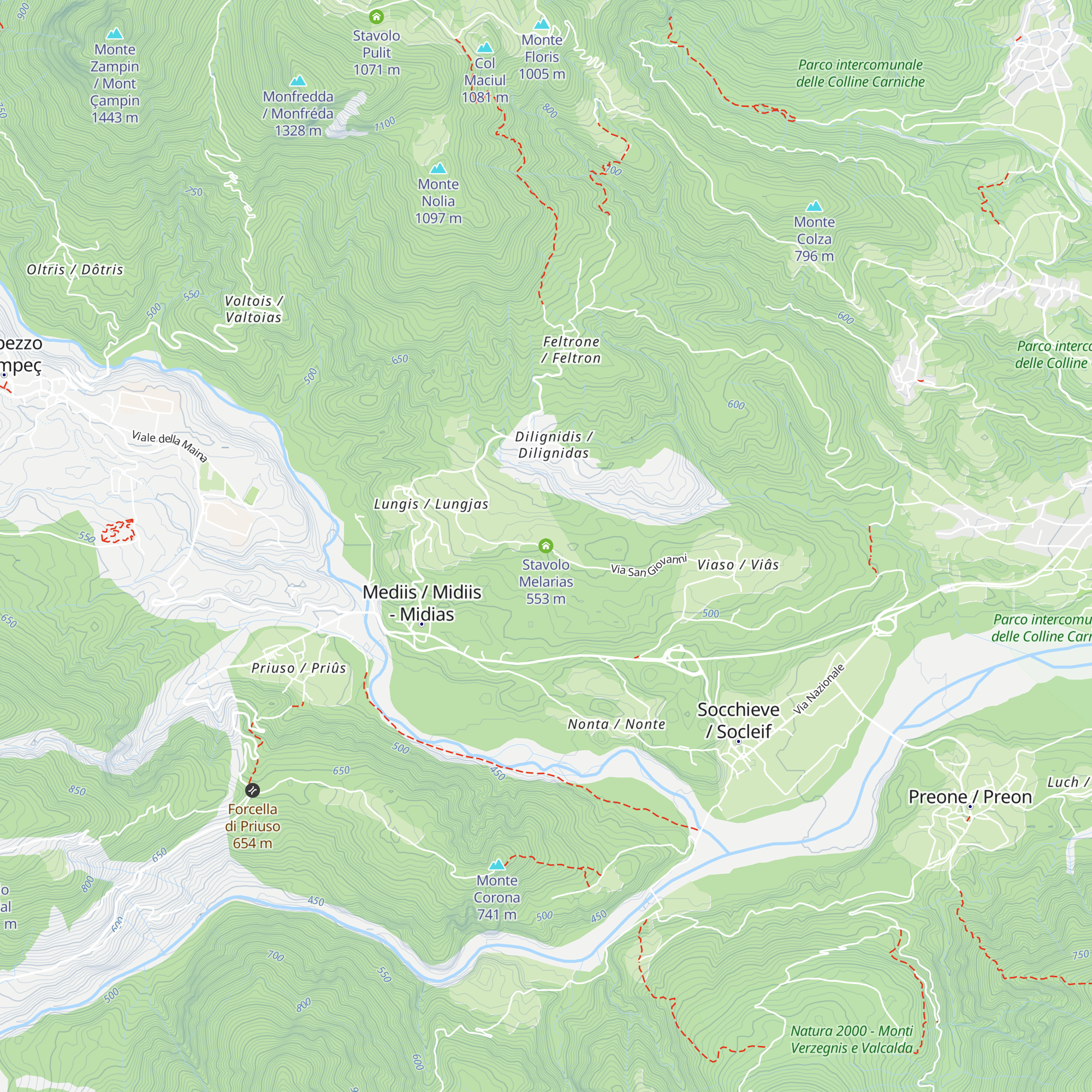 Stavolo Melarias map