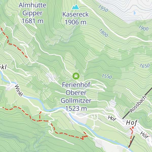 Map of Ferienhof Oberer Gollmitzer