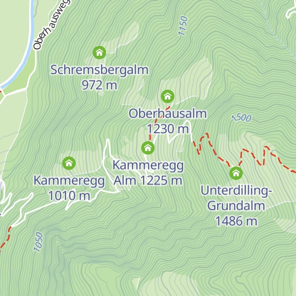 Map of Kammeregg Alm