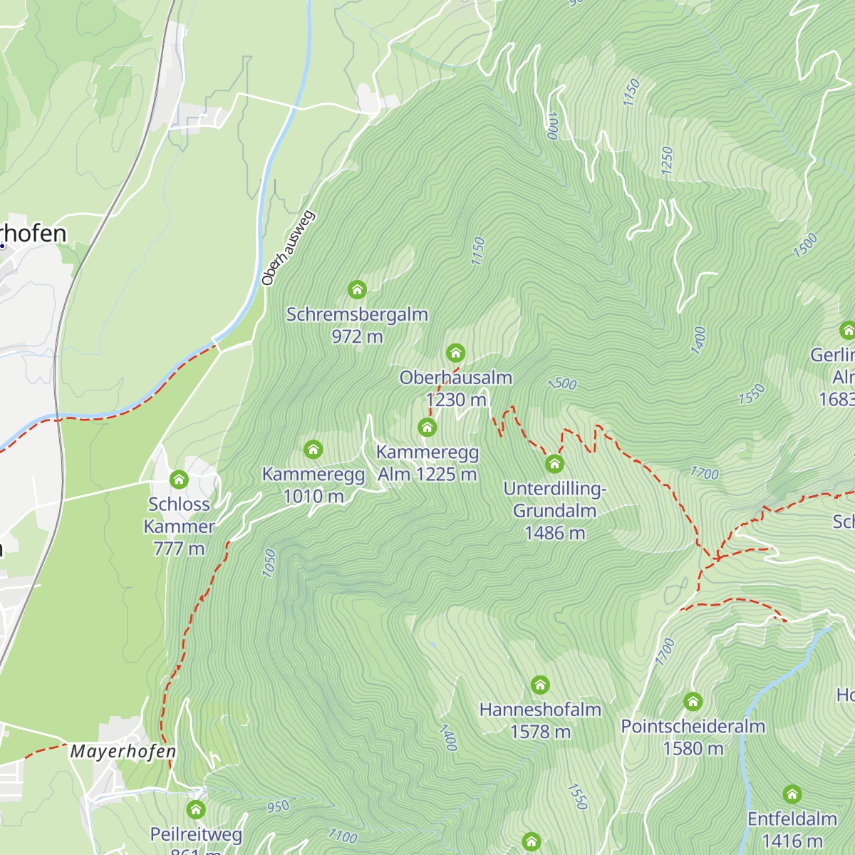 Kammeregg Alm map