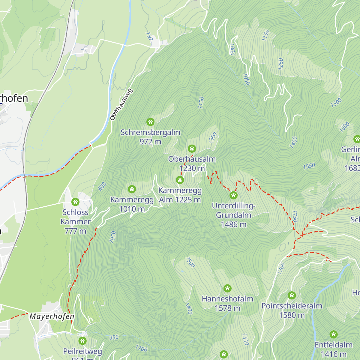 Kammeregg Alm map