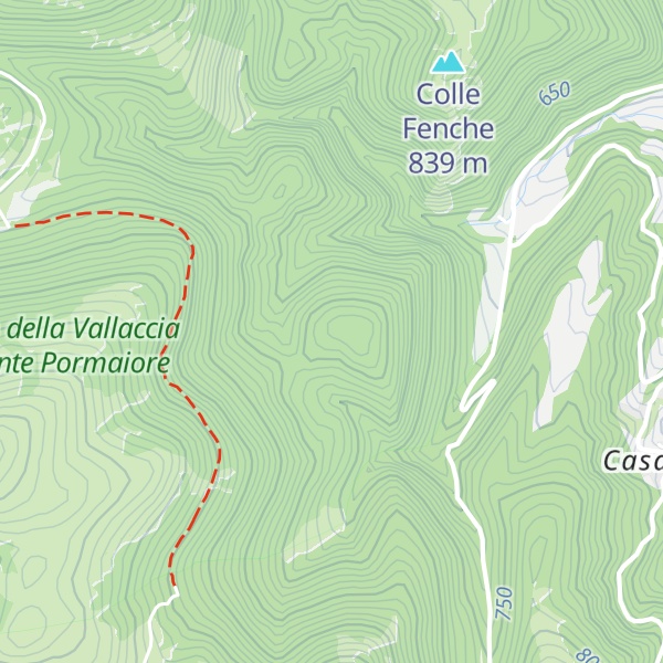 Map of Colle Serinaldo