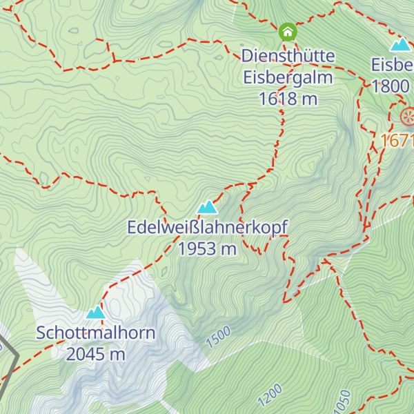 Map of Edelweißlahnerkopf