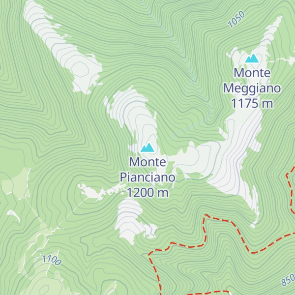 Map of Monte Pianciano