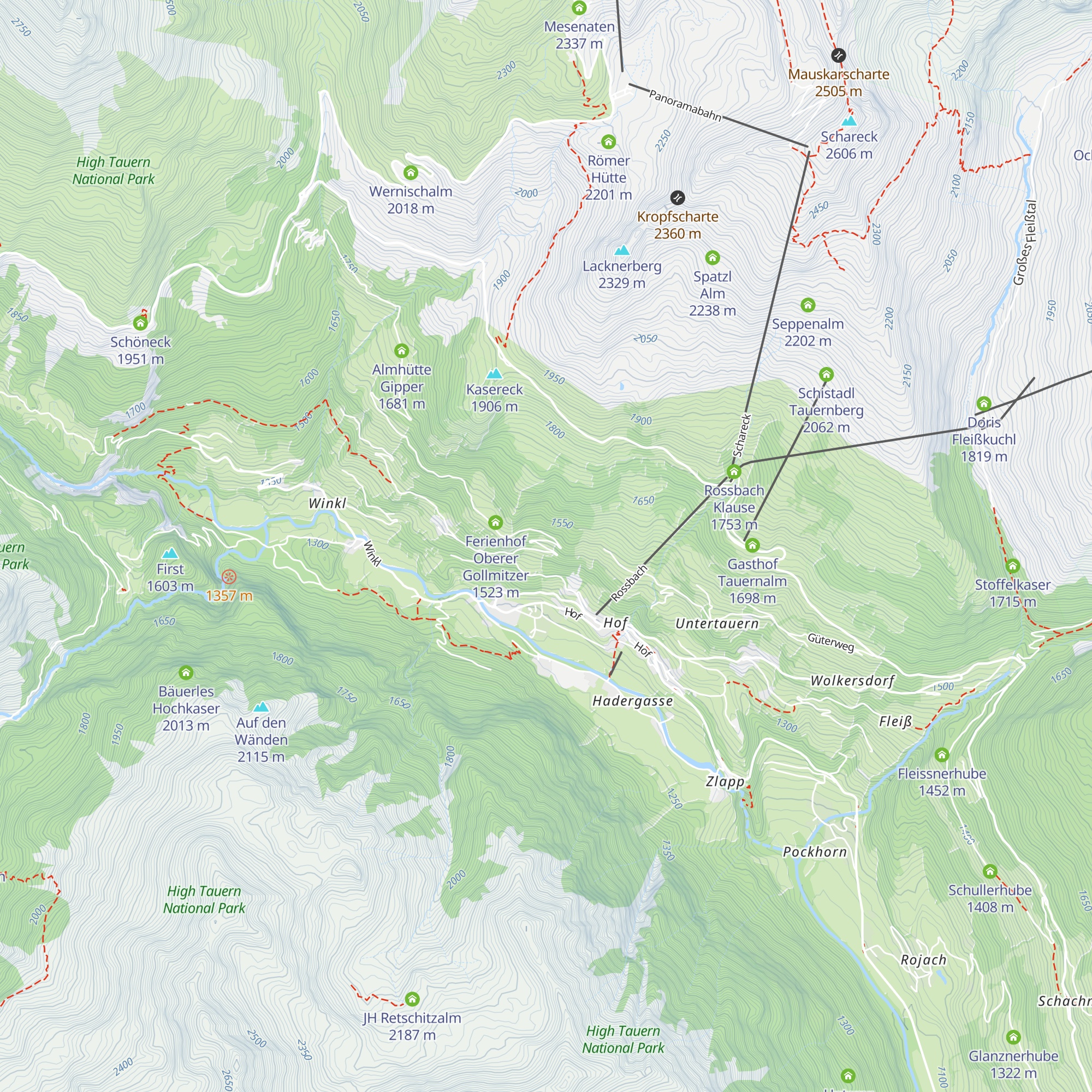 Untere Gollmitzerhube map
