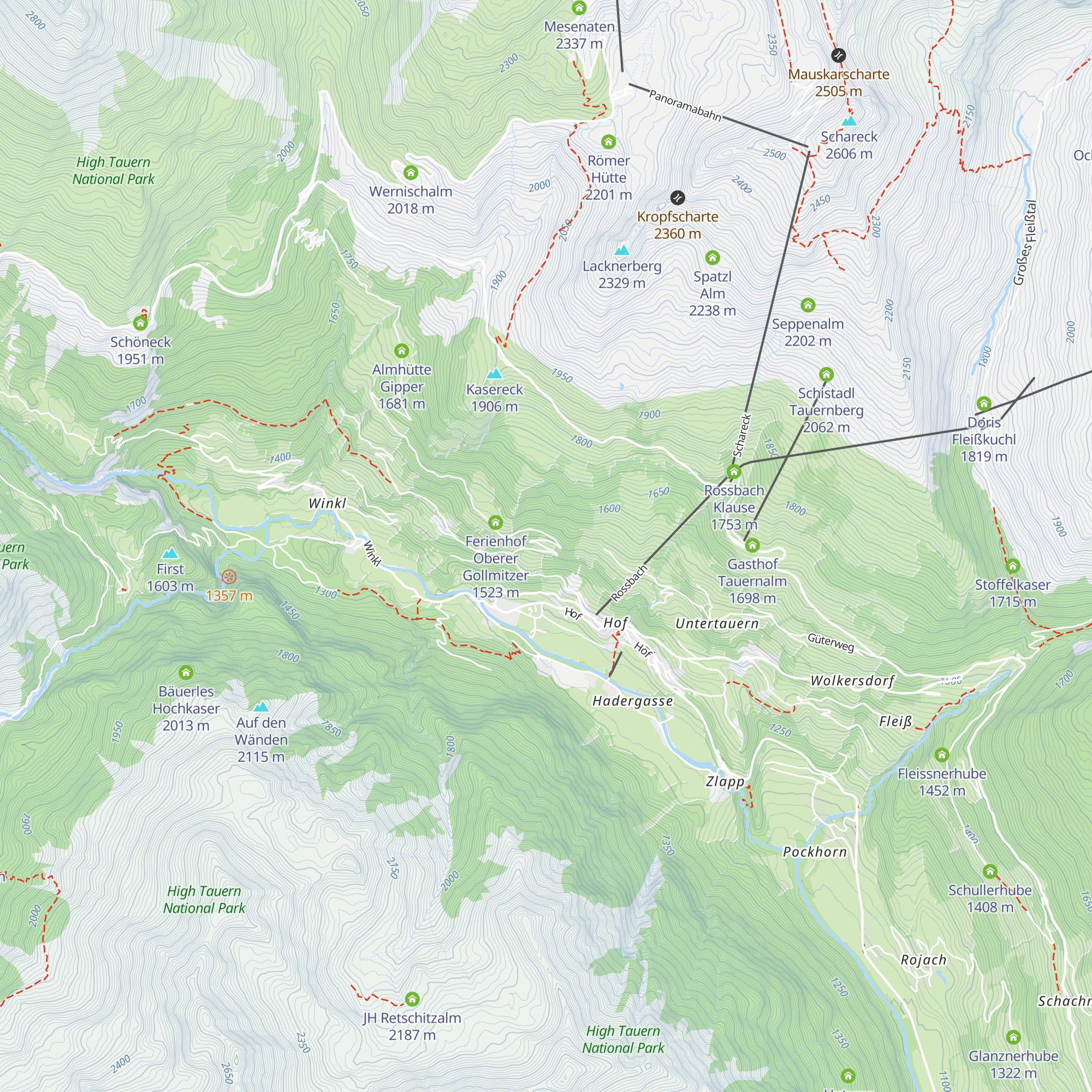 Untere Gollmitzerhube map