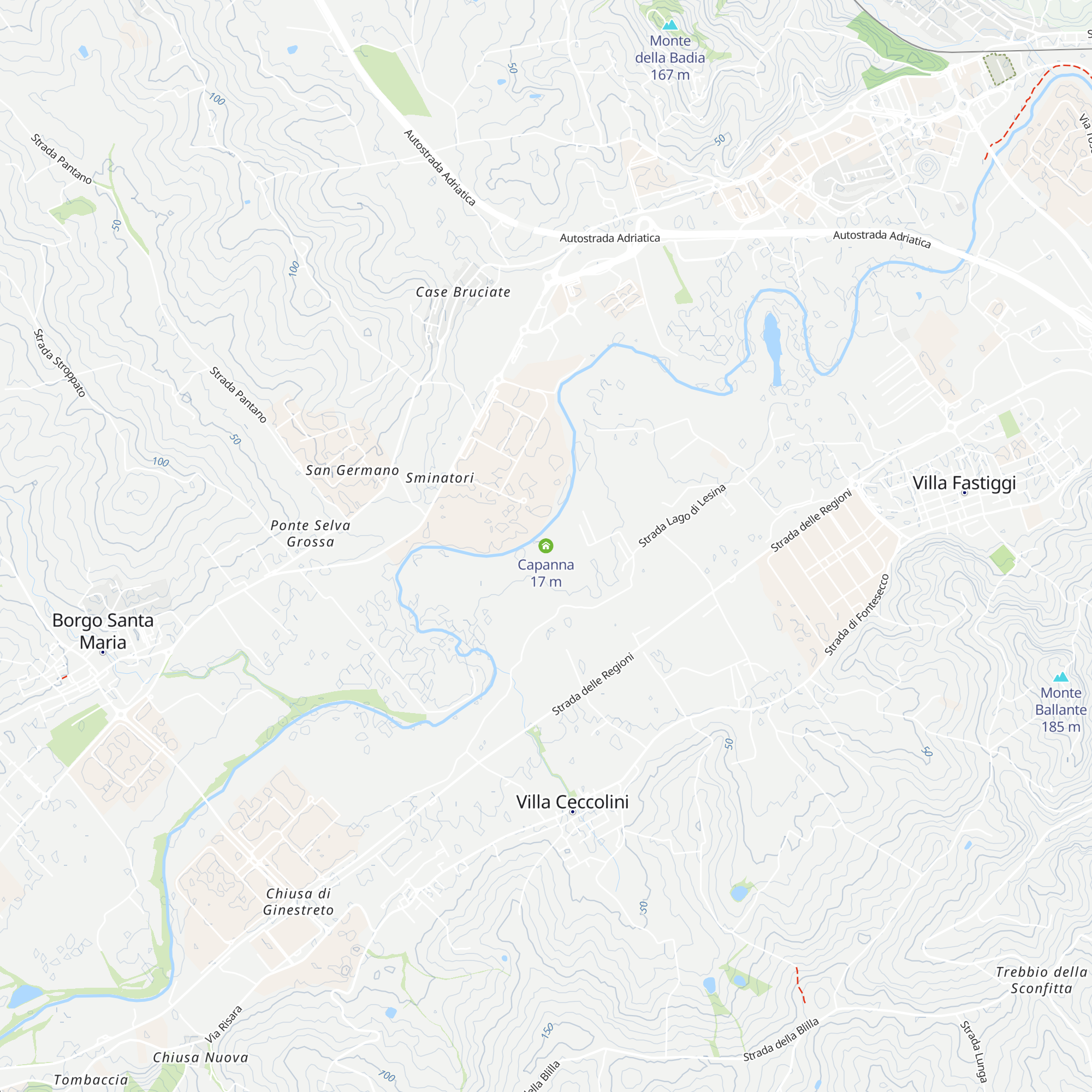 Capanna map