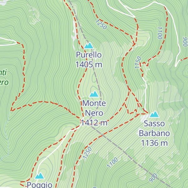 Map of Monte Nero