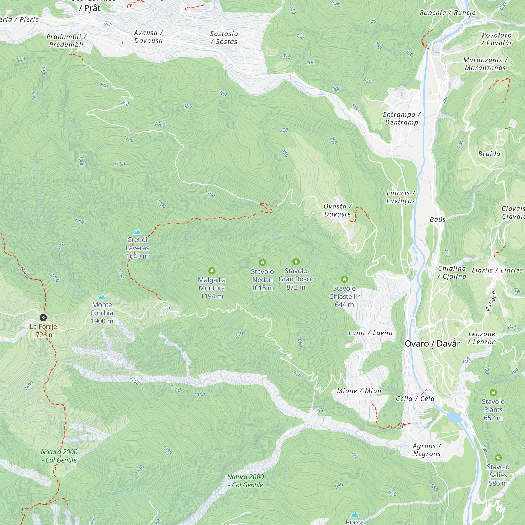 Stavolo Nedan map