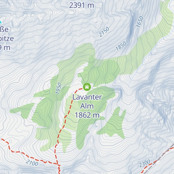 Map of Lavanter Alm