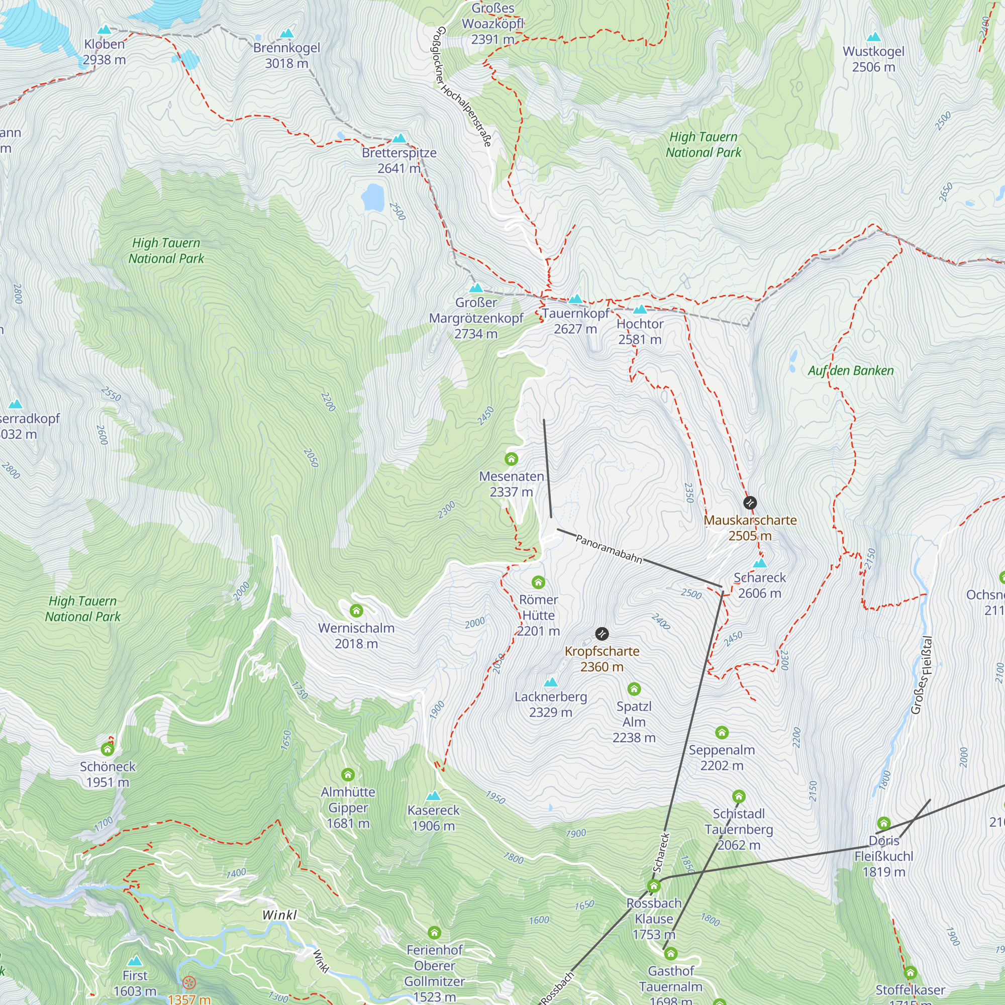 Berggasthof Wallackhaus map