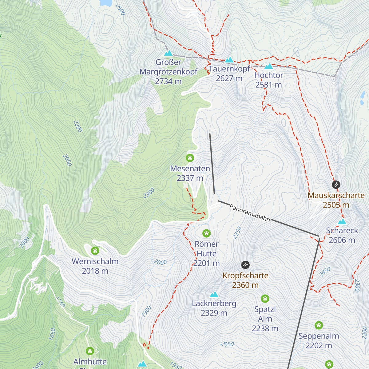 Berggasthof Wallackhaus map