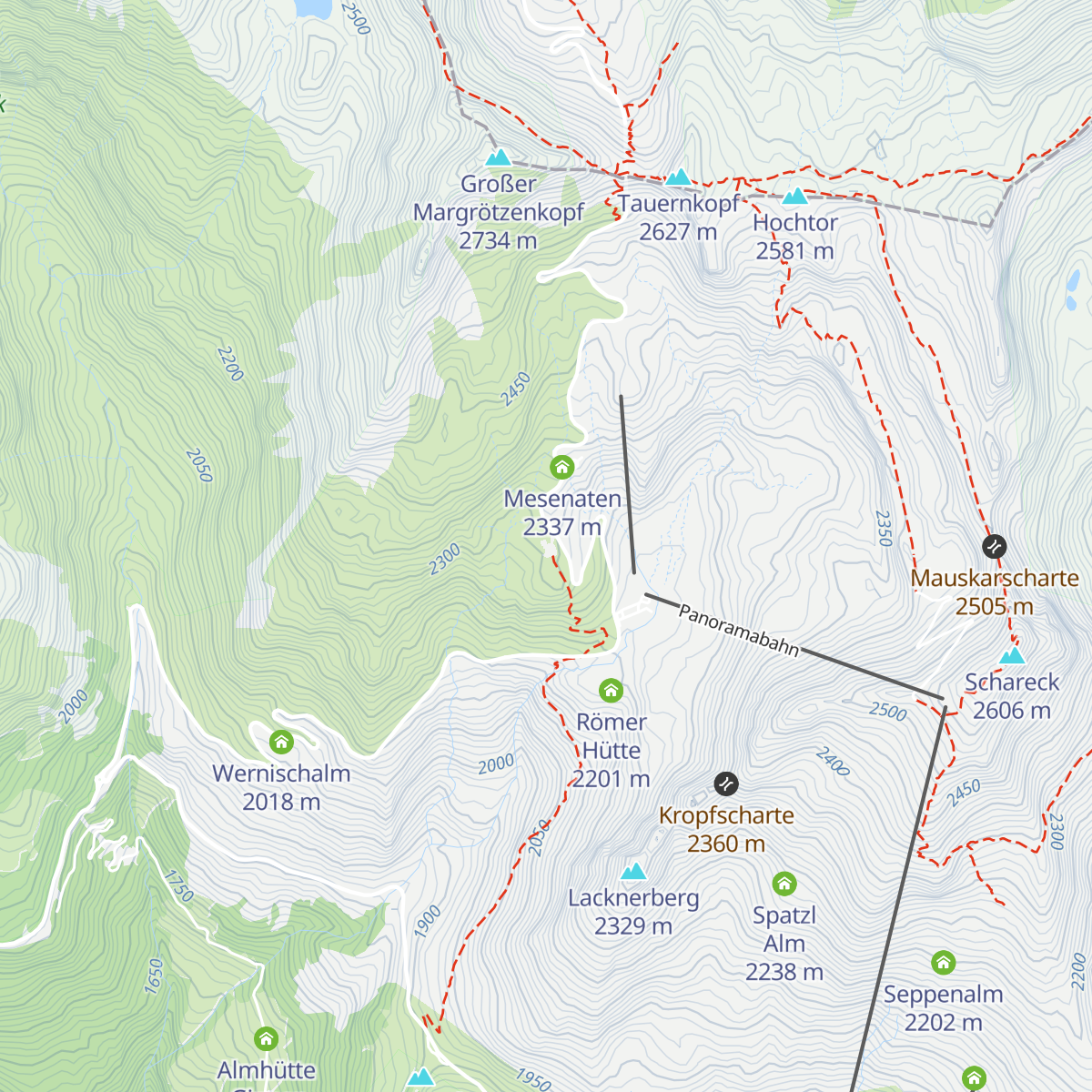 Berggasthof Wallackhaus map