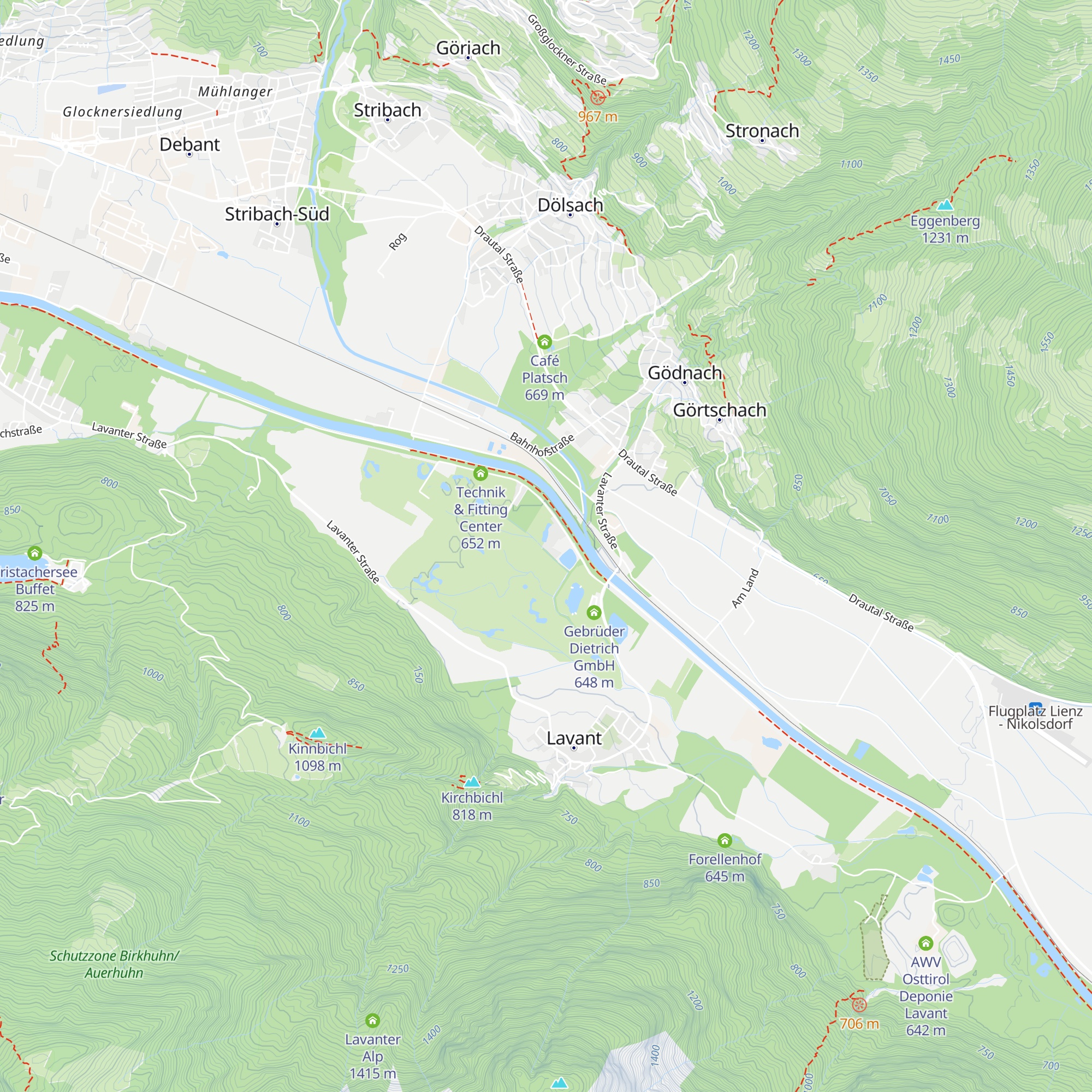 Dolomitengolf Suites map