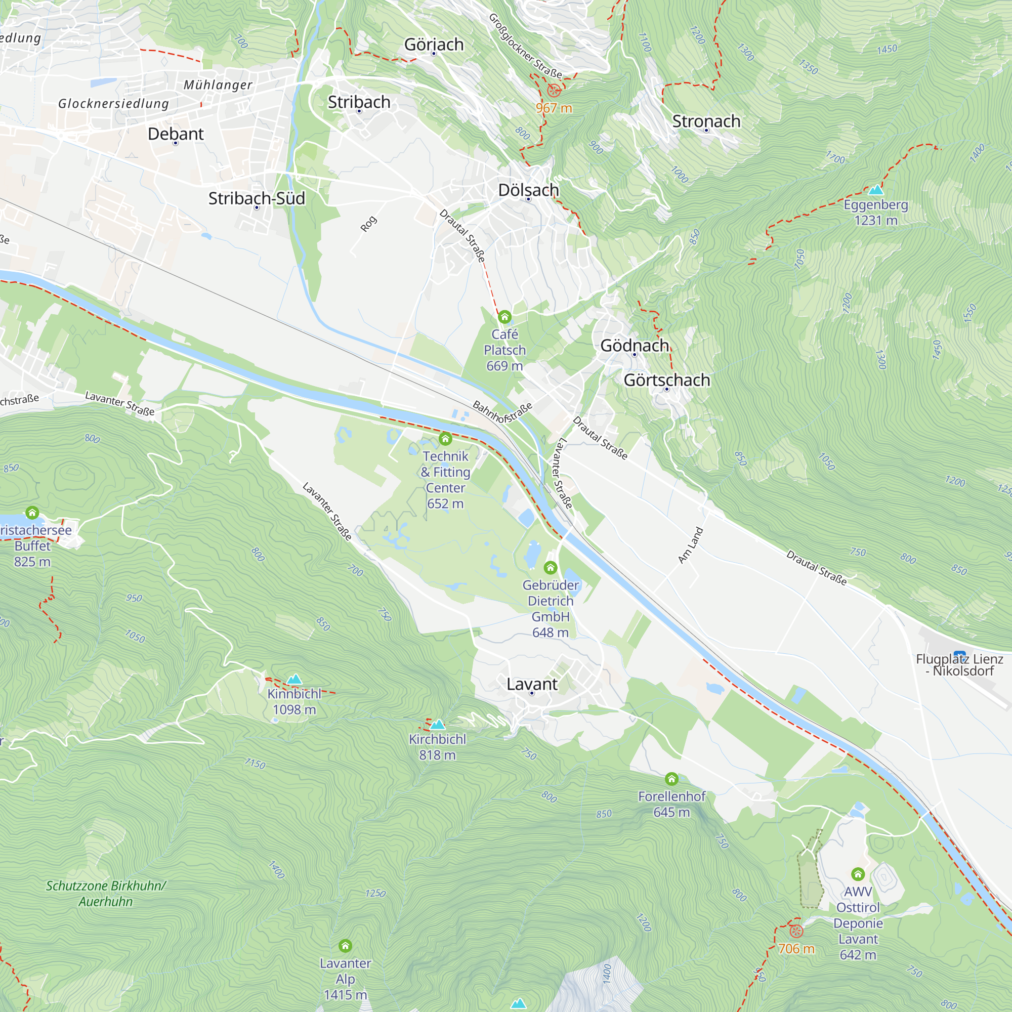 Dolomitengolf Suites map