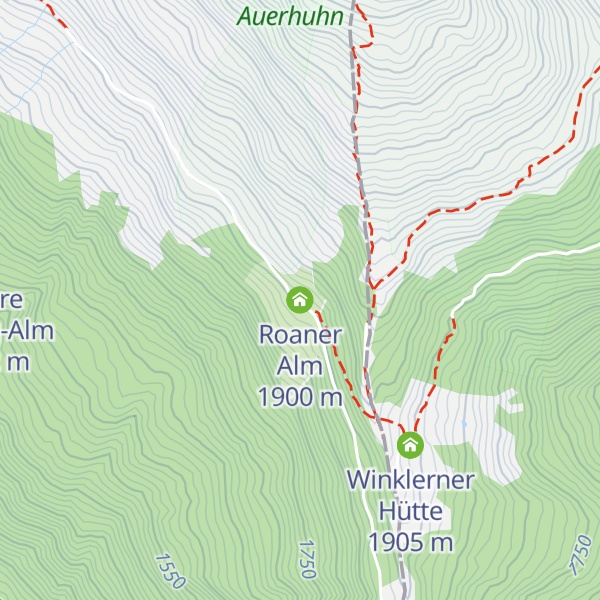 Map of Roaner Alm
