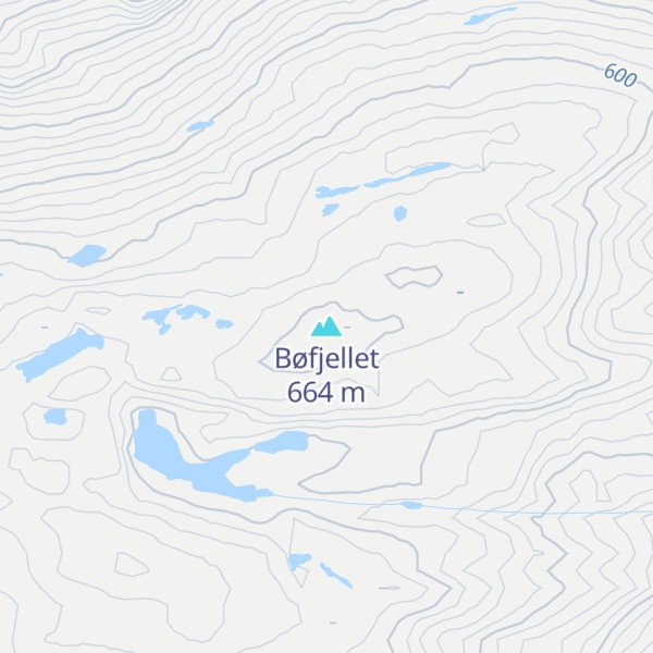 Map of Bøfjellet