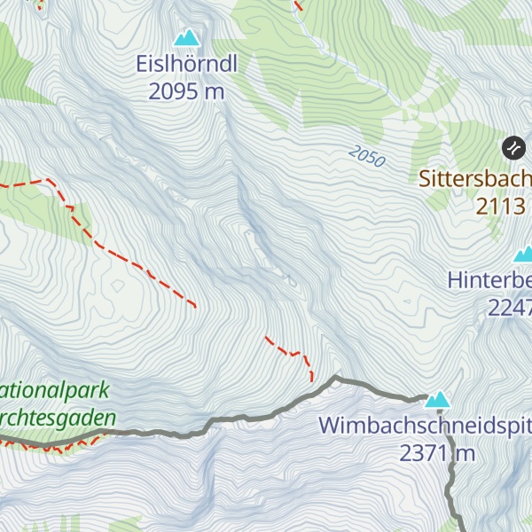 Map of Hinterberghorn