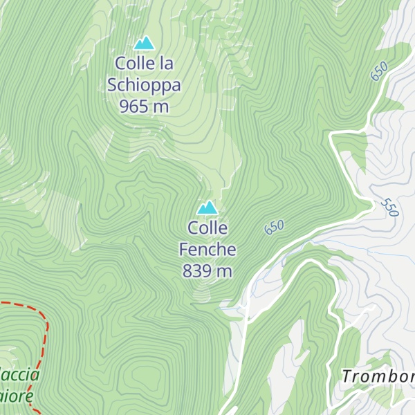 Map of Colle Fenche