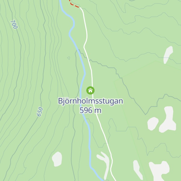Map of Björnholmsstugan