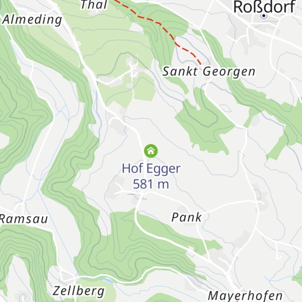 Map of Hof Egger