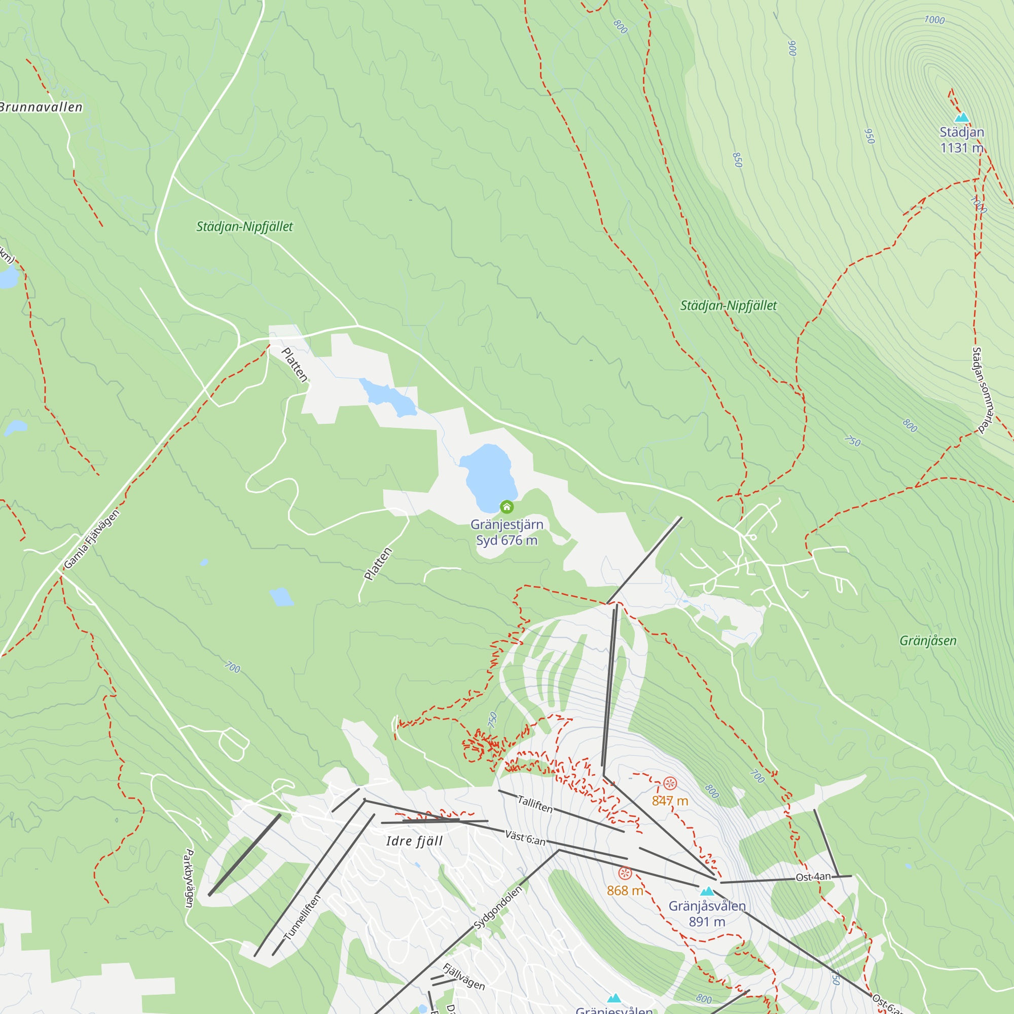 Gränjestjärn Syd map