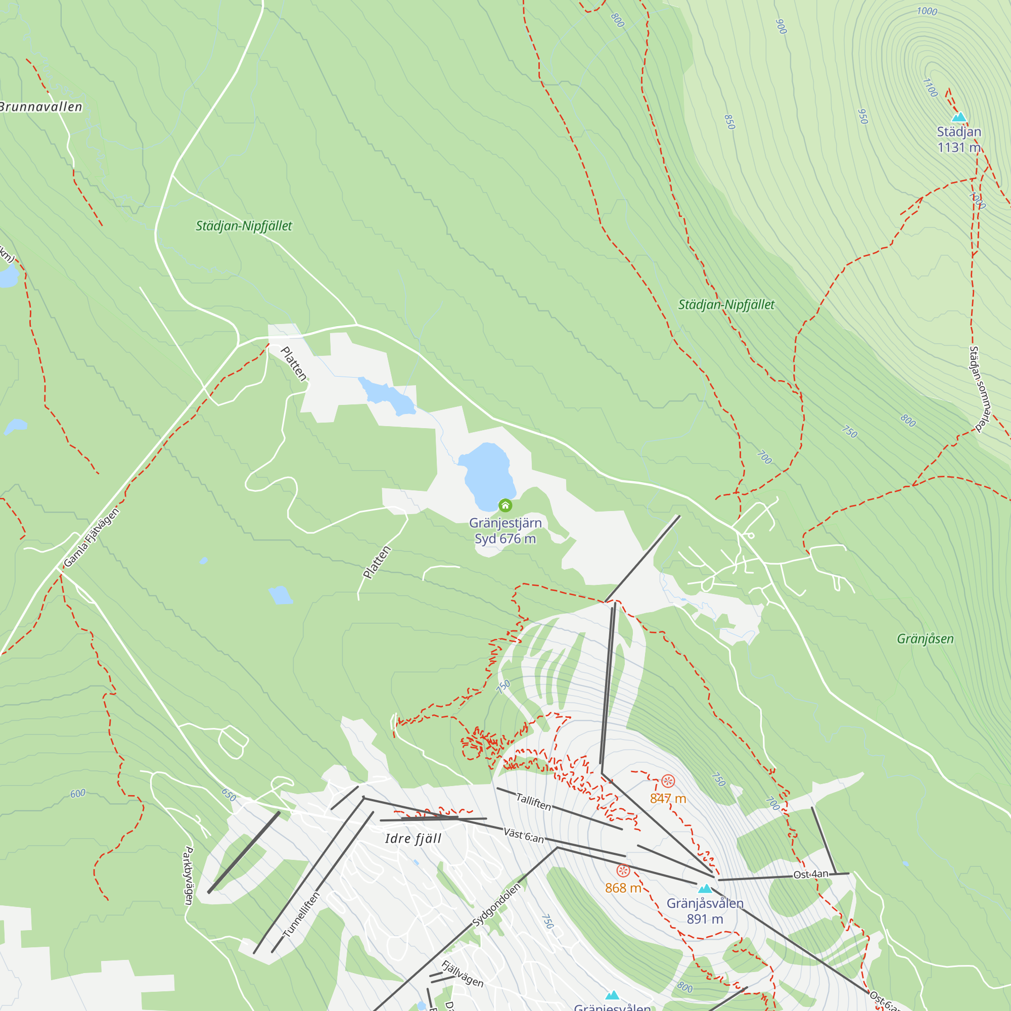 Gränjestjärn Syd map