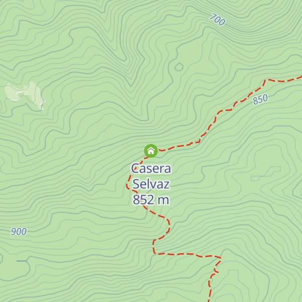 Map of Casera Selvaz