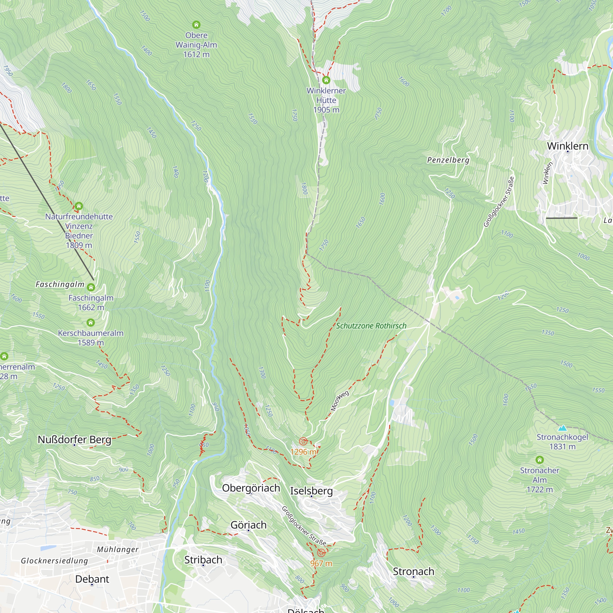 Lugger Alm map