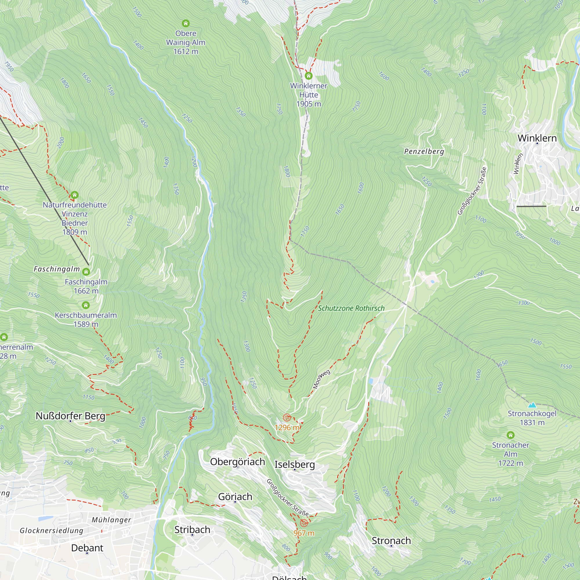 Lugger Alm map