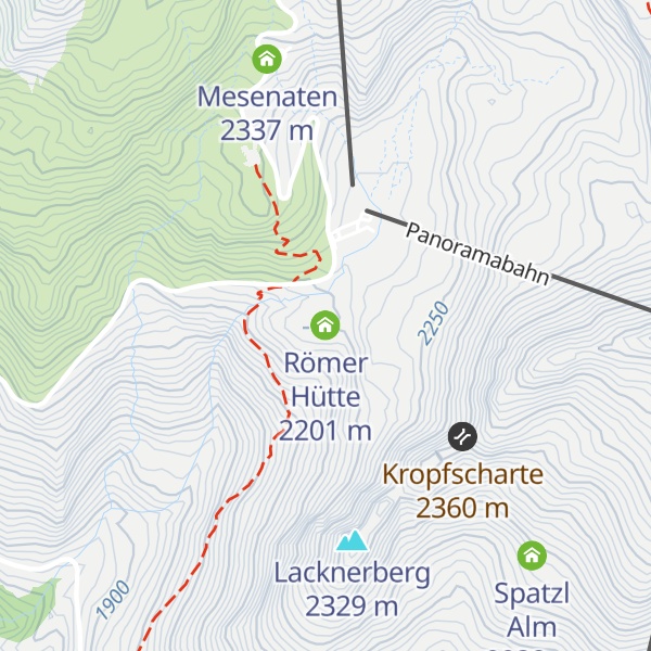 Map of Römer Hütte