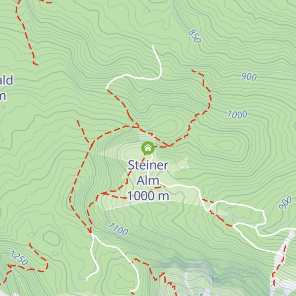 Map of Steiner Alm