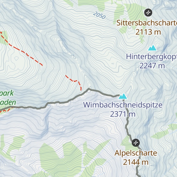 Map of Hocheisspitze