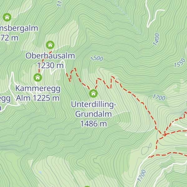 Map of Unterdilling-Grundalm