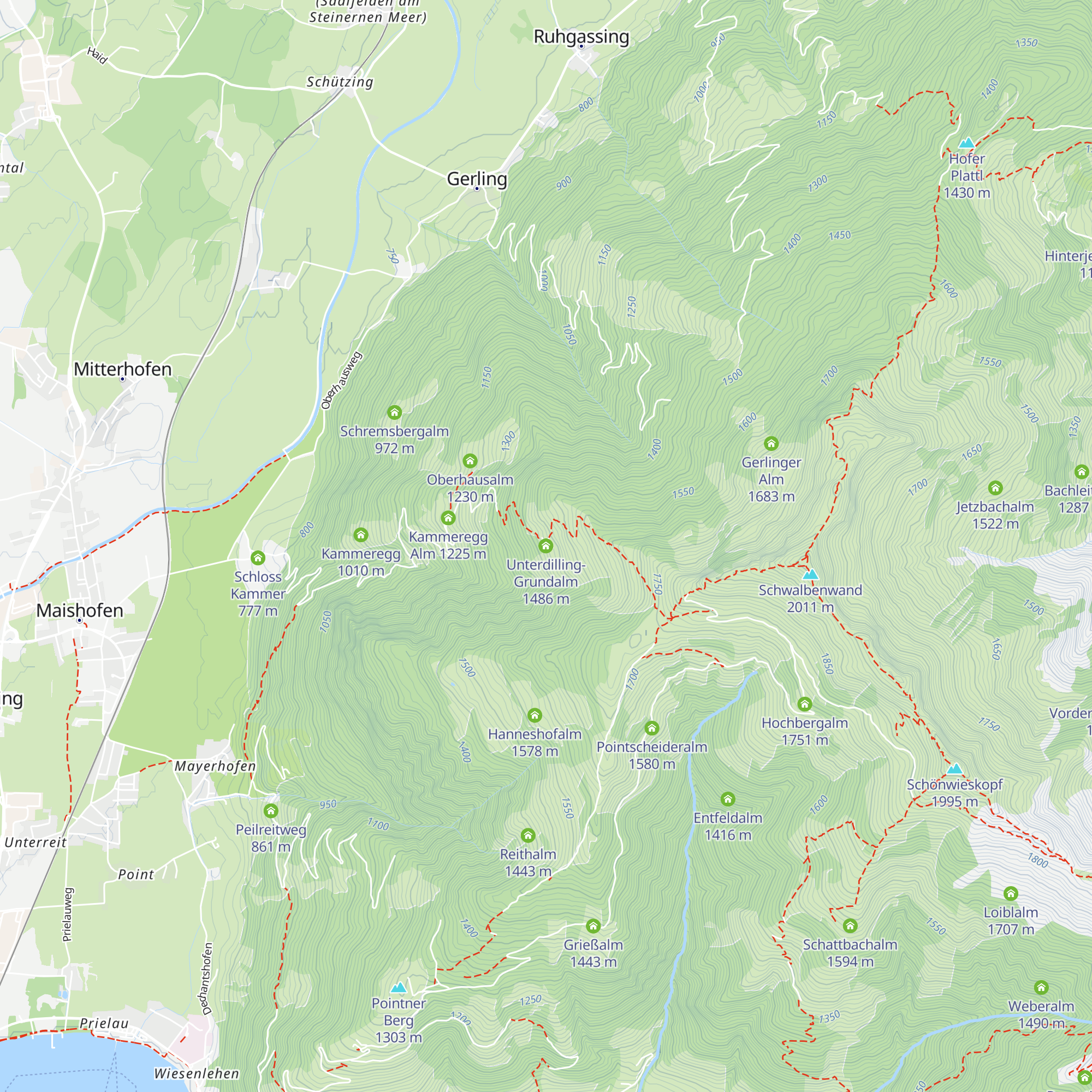Unterdilling-Grundalm map