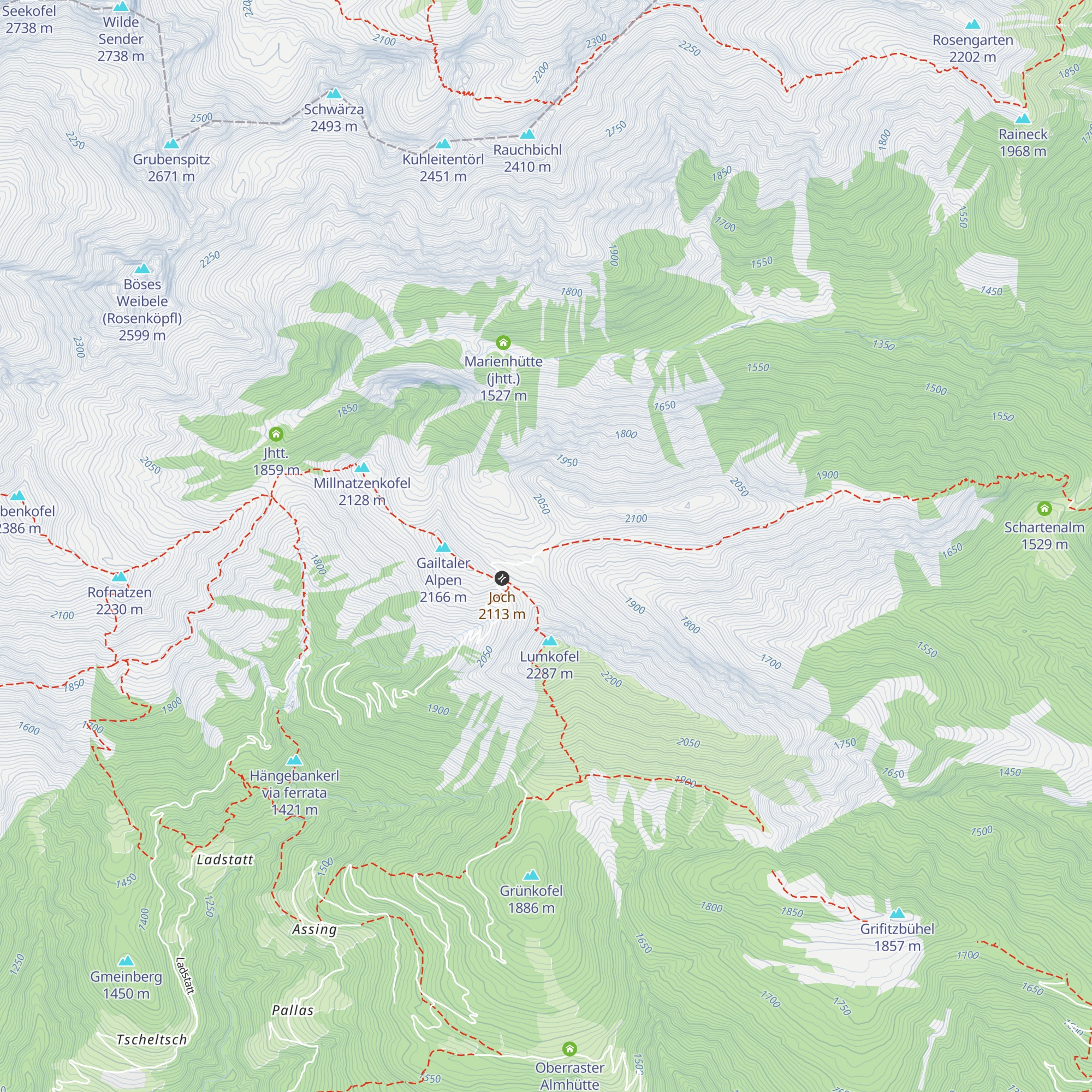 Almhütte Schulteralpe map