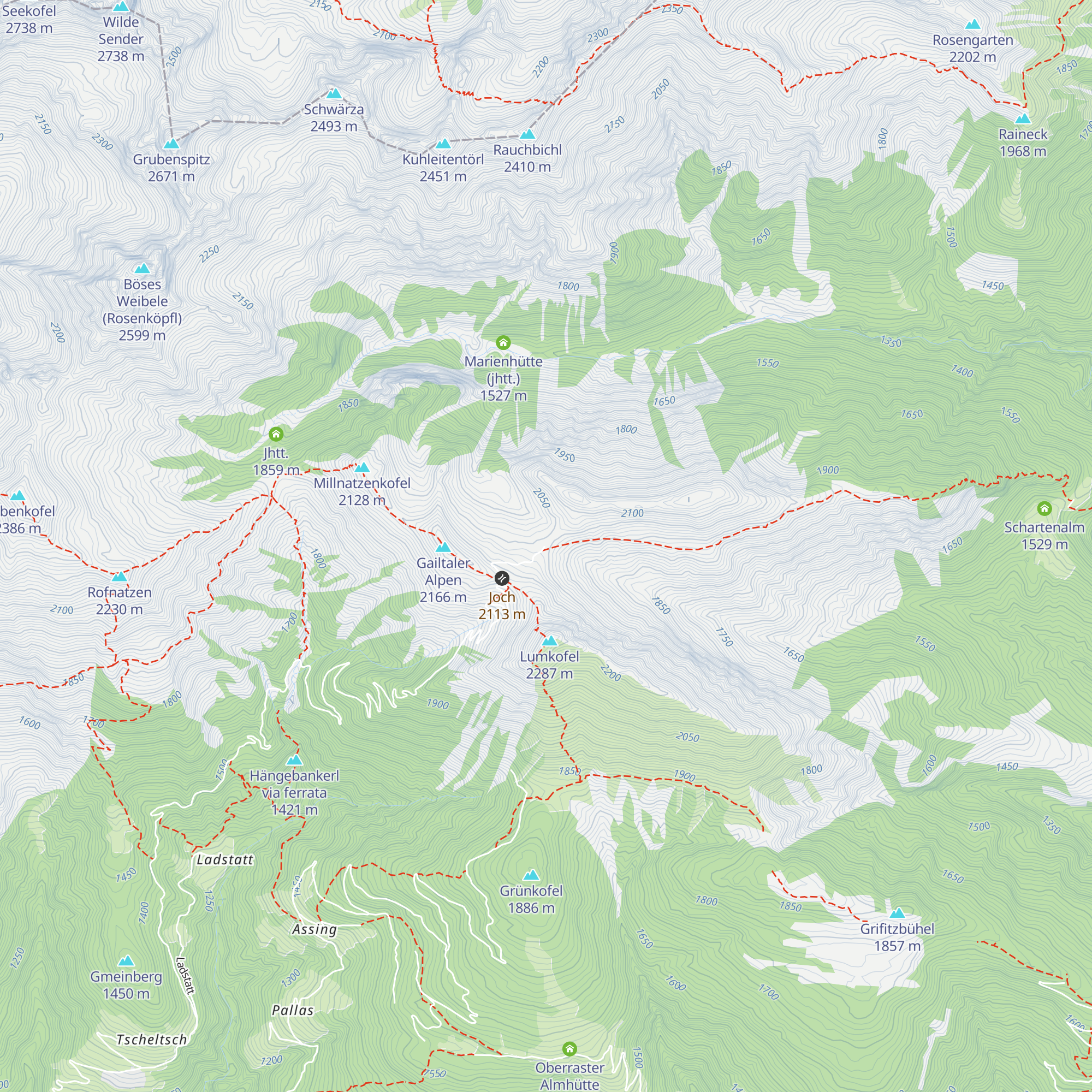 Almhütte Schulteralpe map